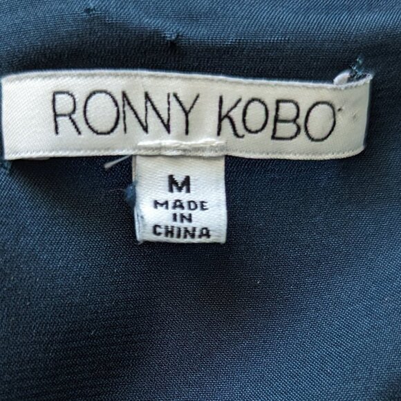 Ronny Kobo Collection Floral Velvet Burnout Bodysuit - Picture 6 of 12